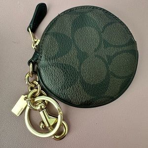 Coach Coin Pouch Bag Signature Canvas